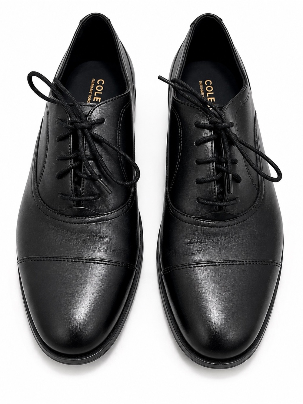 Cole Haan Men’s Black Leather Cap-Toe Oxford Dress Shoes Size 9M
